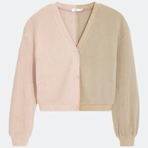 Onia Color Block Waffle Knit Cardigan
